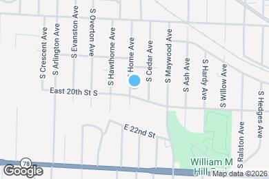 Map image of the property - 1927 S Home Ave