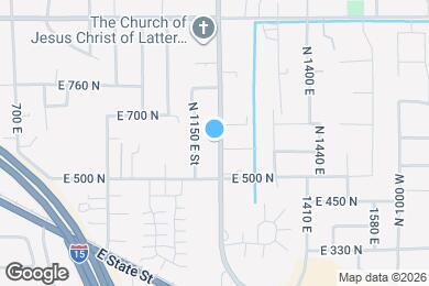 Map image of the property - 595 N 1200 E