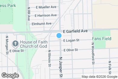 Map image of the property - 1911 N Jasper St