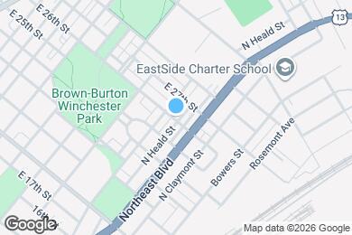 Map image of the property - 2601 N Heald St