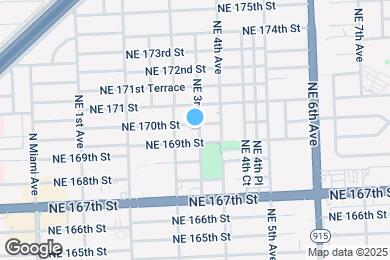 Map image of the property - 16950 NE 3rd Ct