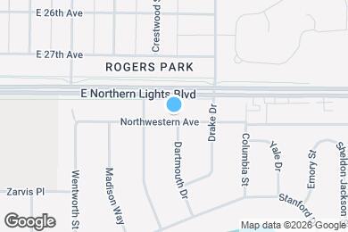Map image of the property - 1835 Northwestern Ave