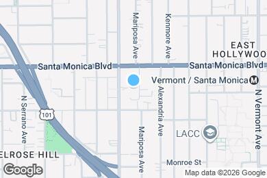 Map image of the property - 1021 Mariposa Ave