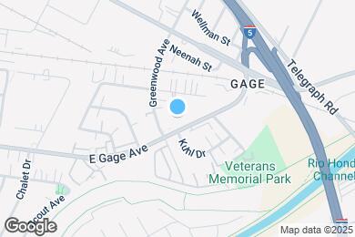 Map image of the property - 7125 E Gage Ave