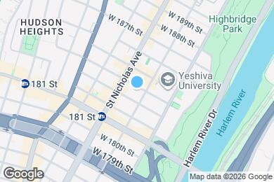 Map image of the property - West 184th Street