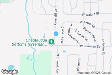 Map image of the property - 609 S Emerald Ln