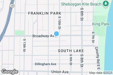Map image of the property - 1009 Broadway Ave