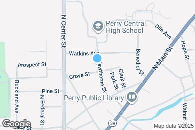 Map image of the property - 43 Hawthorne St