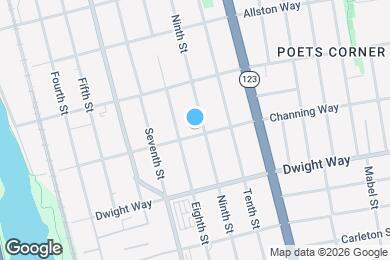 Map image of the property - 945 Channing Way