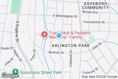 Map image of the property - 1204 Bellevue St