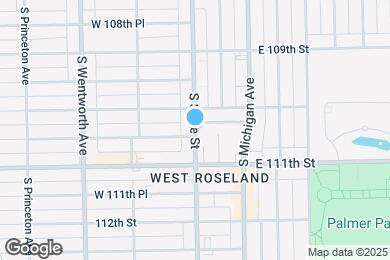 Map image of the property - 10955 S Vernon Ave