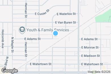 Map image of the property - 406 E Adams St