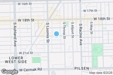 Map image of the property - 1329 W 19th St