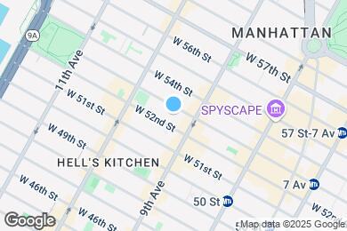 Map image of the property - 410 W 53rd St