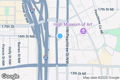 Map image of the property - 1280 West Peachtree St