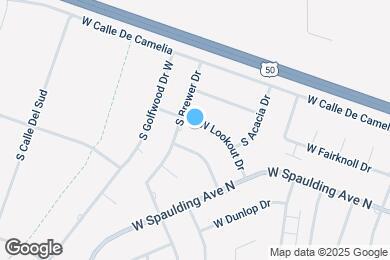 Map image of the property - 458 W Lookout Dr