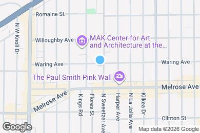 Map image of the property - 755 N Sweetzer Ave