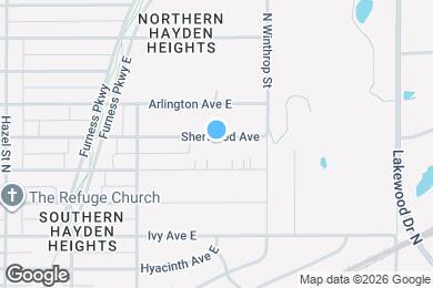 Map image of the property - 2098 Sherwood Ave