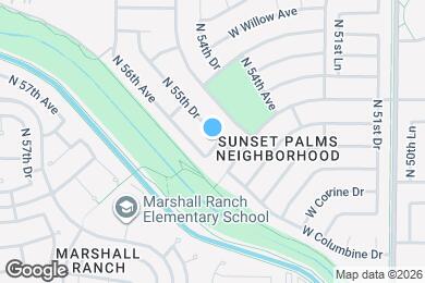 Map image of the property - 13020 N 55th Dr