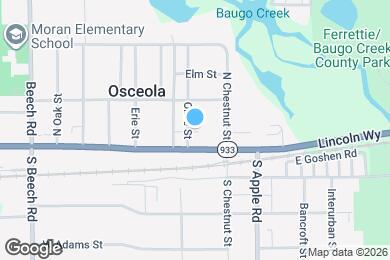 Map image of the property - 106 N Olive St
