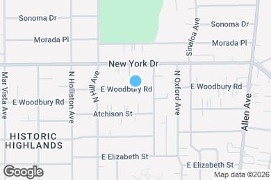 Map image of the property - 1542 E Woodbury Rd