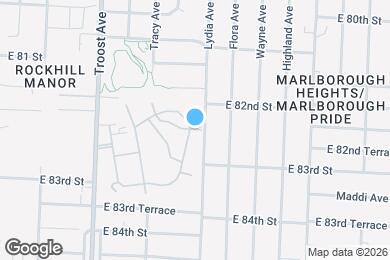 Map image of the property - 1022 E 83rd Terrace
