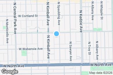 Map image of the property - 1740 N Spaulding Ave