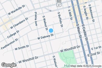 Map image of the property - 302 W Dabney St