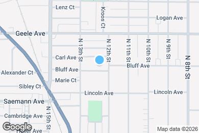 Map image of the property - 1218 Bluff Ave