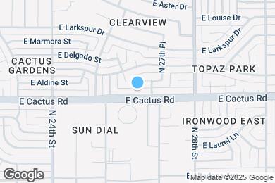 Map image of the property - 2636 E Cactus Rd