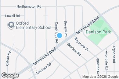 Map image of the property - 3965 Monticello Blvd