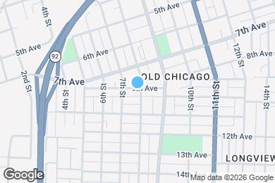 Map image of the property - 722 9th Ave