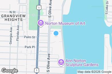 Map image of the property - 1601 S Flagler Dr