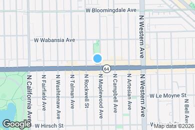 Map image of the property - 2544 W North Ave