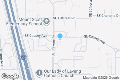 Map image of the property - Stevens Creek Apartments