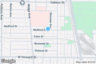 Map image of the property - 732 Mulford St