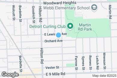 Map image of the property - 1315 Orchard Ave