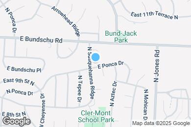 Map image of the property - 19016 E Ponca Dr