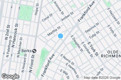Map image of the property - 2146 E Susquehanna Ave