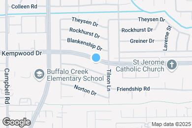 Map image of the property - 9219 Kempwood Dr