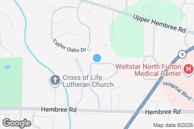 Map image of the property - 305 Hembree Forest Cir