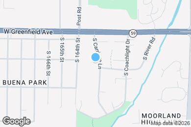 Map image of the property - 1551 S Carriage Ln