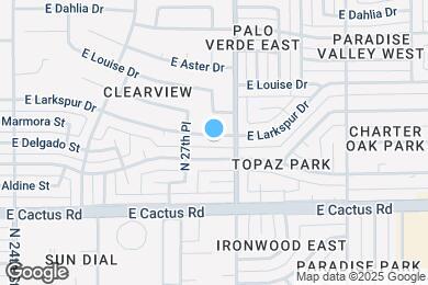 Map image of the property - 2733 E Larkspur Dr