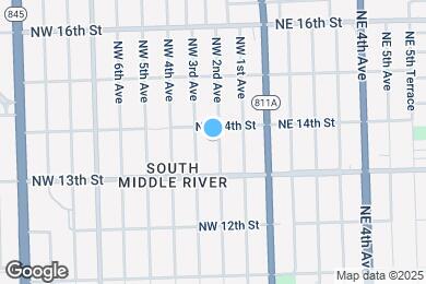 Map image of the property - 1333 NW 2nd Ave