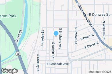 Map image of the property - 2542 S Austin St