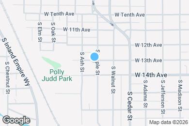 Map image of the property - 1605 W 13th Ave