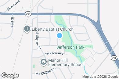 Map image of the property - 1105 S Prairie St
