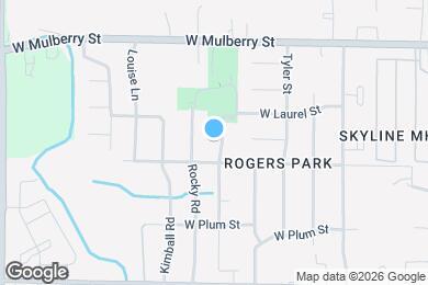 Map image of the property - 719 Pear St