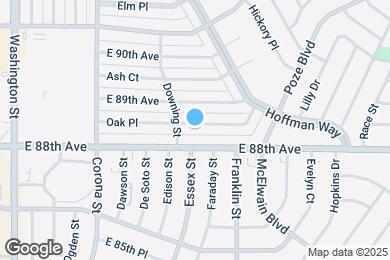 Map image of the property - 1330 Oak Pl