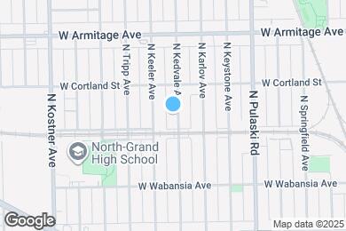 Map image of the property - 1818 N Kedvale Ave